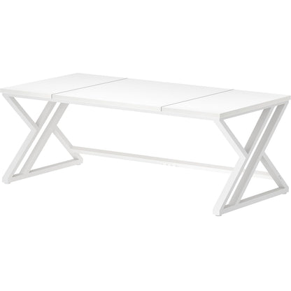 Modern Double Computer Desk – 180cm White Oak – Large Home Office Workstation for Tw
