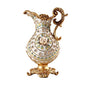 Handmade European-Style Resin Vase – 31cm Decorative Art Piece with Rhinestone Detail