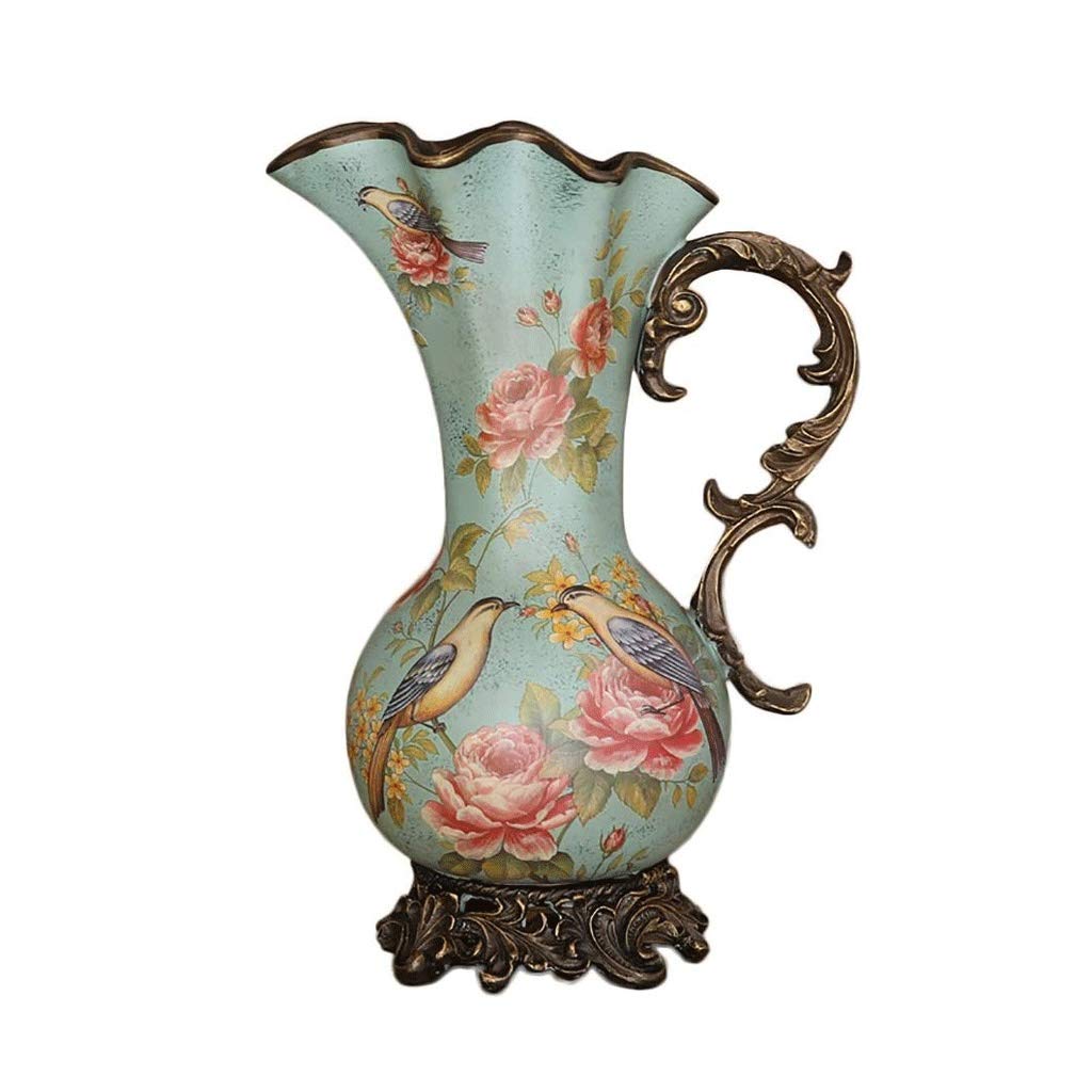 METTEOR Handmade Large Resin Floor Vase – Retro Luxury Design, 48cm Height