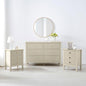 Melody Maison Hales Taupe Bedroom Set – Large Chest of Drawers with 2 Matching Bedside Tables