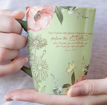 Inspirational Christian Coffee Mug Set – 6 Assorted 12 oz Scripture Mugs with Bible Verses